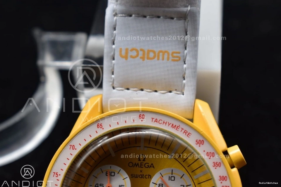 Attractive Quartz Moonwatch Nylon Bioceramic Omega to Swatch the 1185 on Mission Sun Strap x 0928